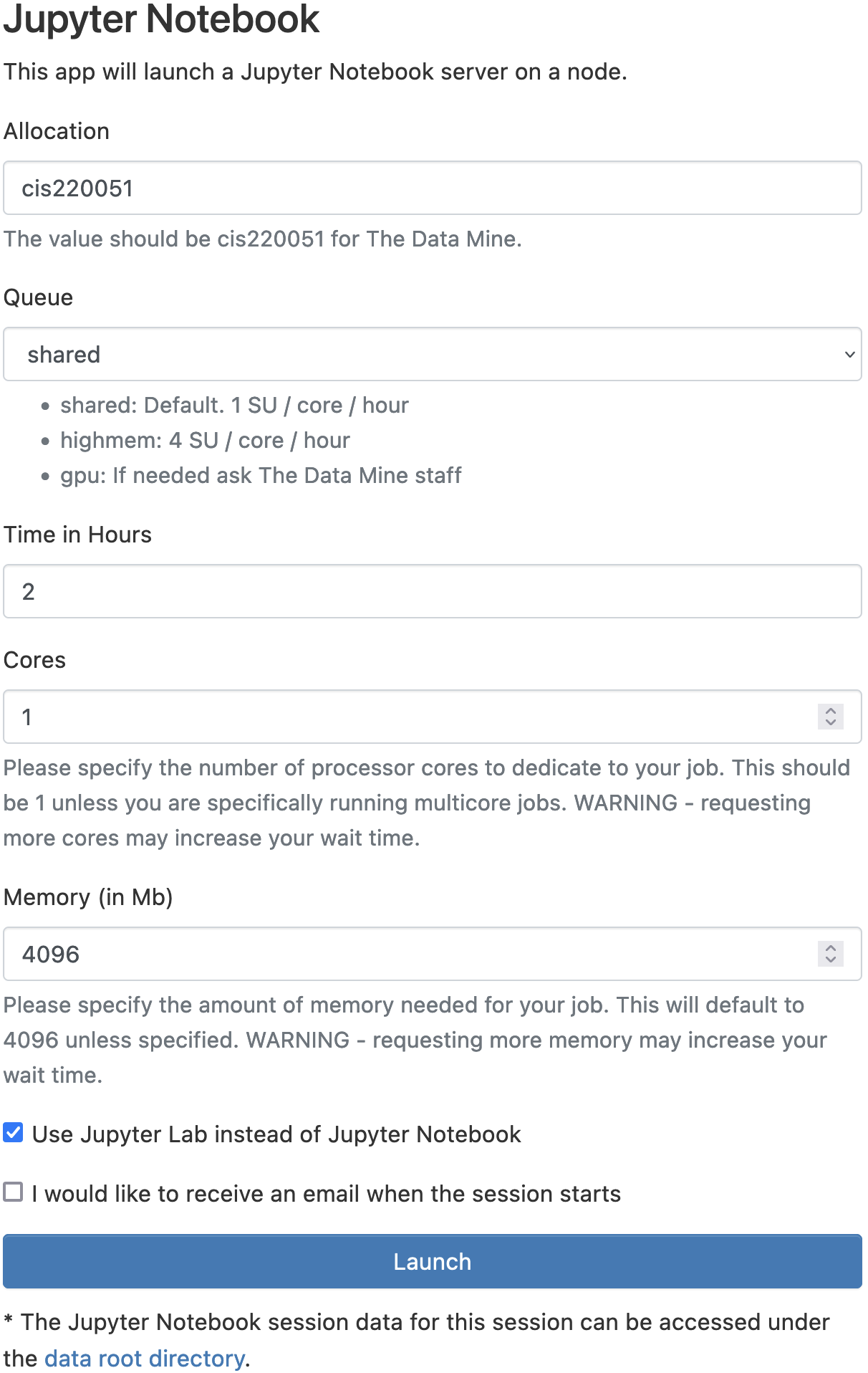 Jupyter Notebook Configuration Settings